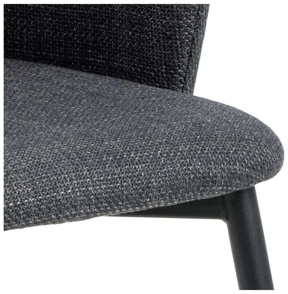 Set di sedie da pranzo color antracite in imbottito 2 pz Ilsa – Actona