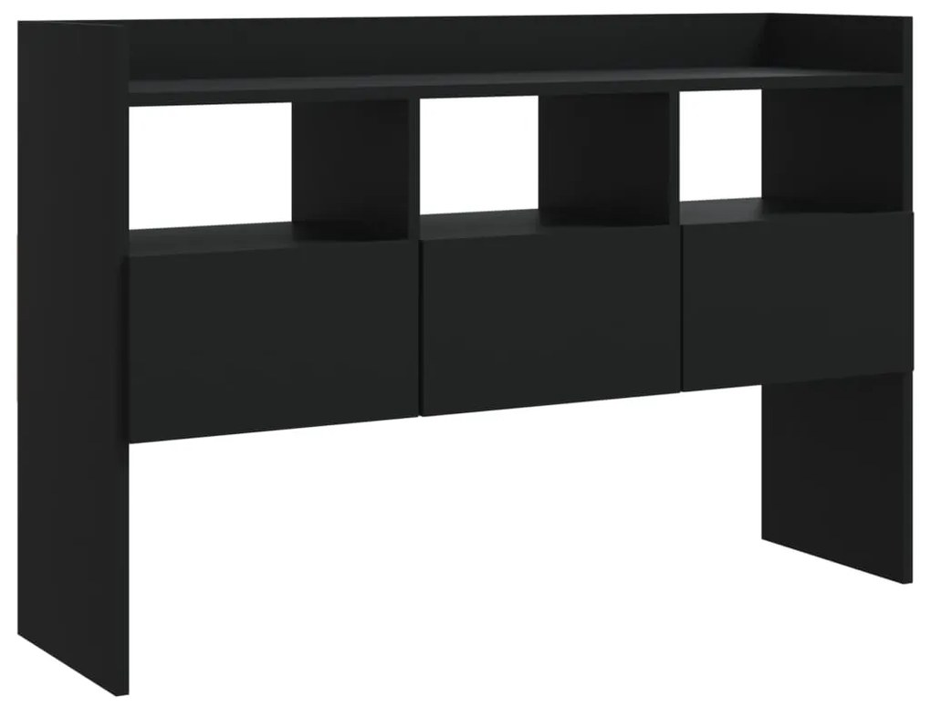 Credenza nera 105x30x70 cm in truciolato