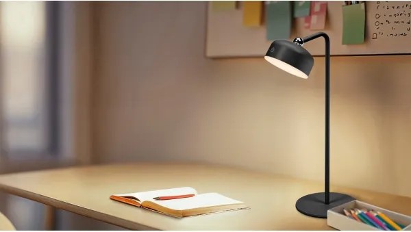 Osram - Lampada da tavolo LED ricaricabile dimmerabile 3 in 1 DECOR HELPER LED/1,8W/5V nera