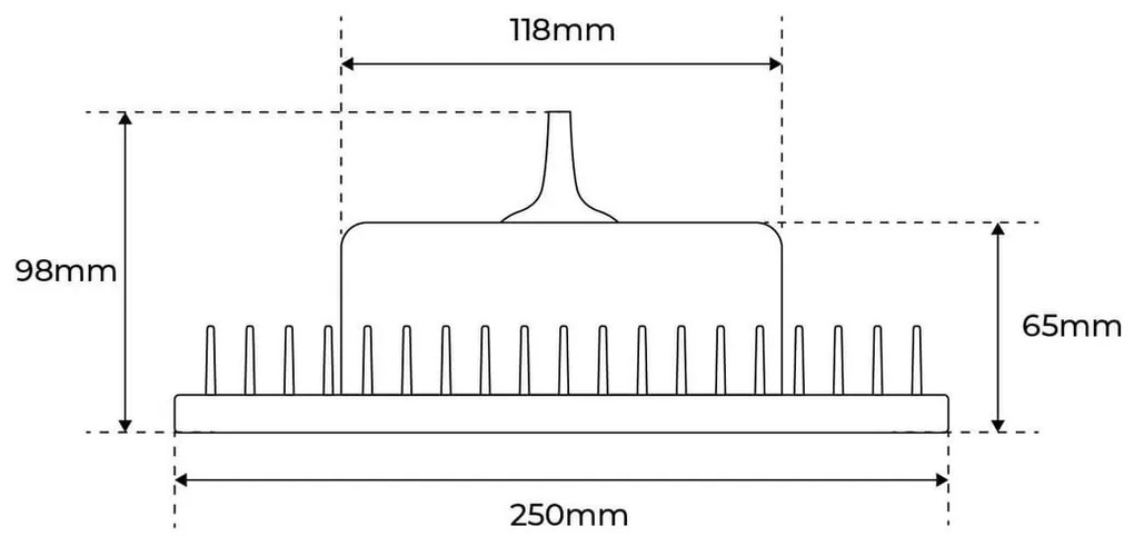 Campana LED 100W 140lm/w IP65 IK08 - con Osram chip LED Colore Bianco Freddo 6.000K