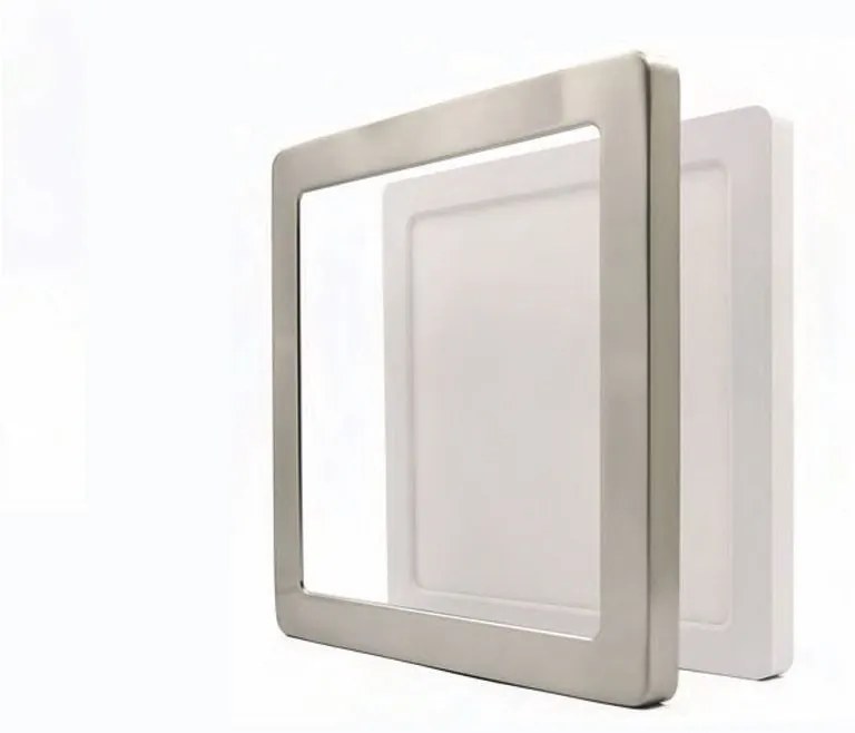 BILLY Clip on LED quadrato bianco CCT regolabile ghiera nikel lucido inclusa (sostituisce VRD 28)