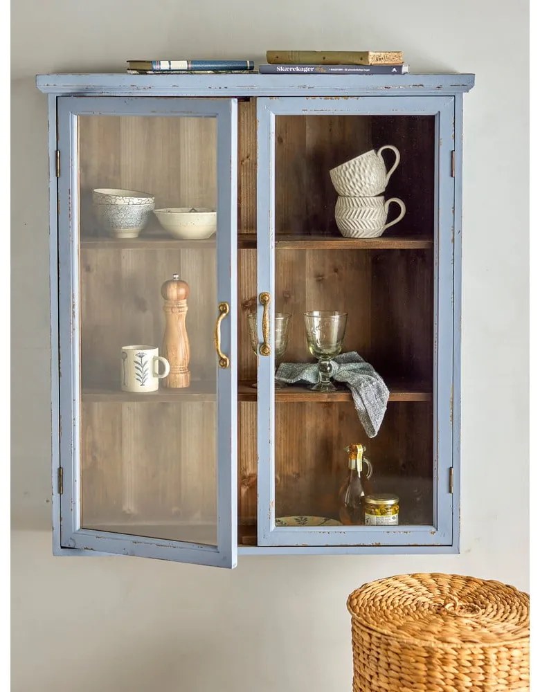 Vetrina in legno di abete blu 81x91 cm Hazem - Bloomingville