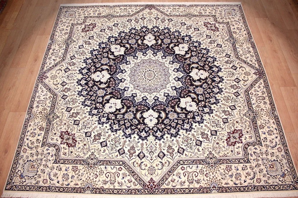 Nain Tappeto persiano 270 x 270 (Iran) Annodato A Mano