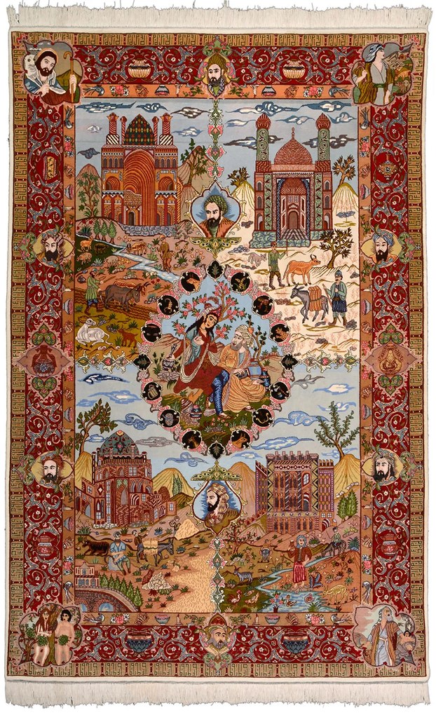 Tabriz Tappeto 290 x 190 Beige (Iran) Annodato A Mano