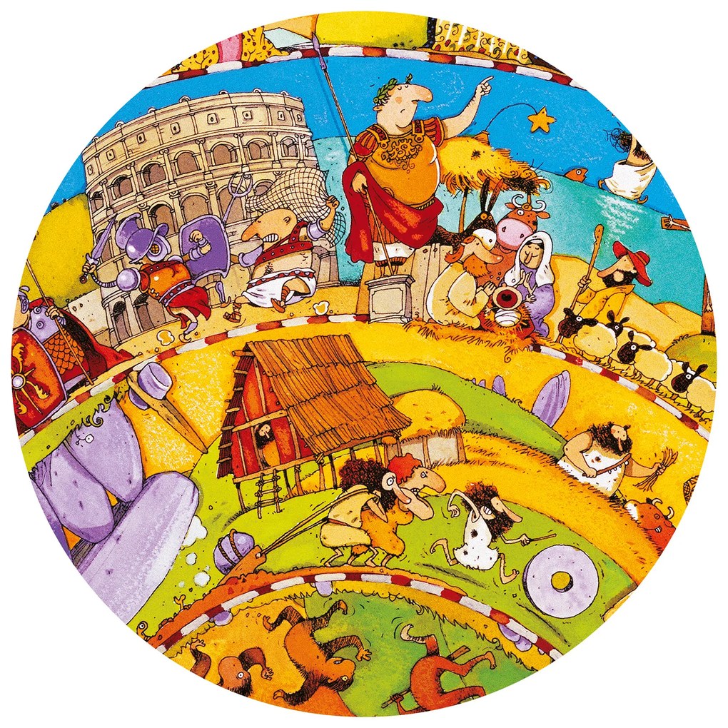 Puzzle di osservazione con poster - Storia - 350 pezzi