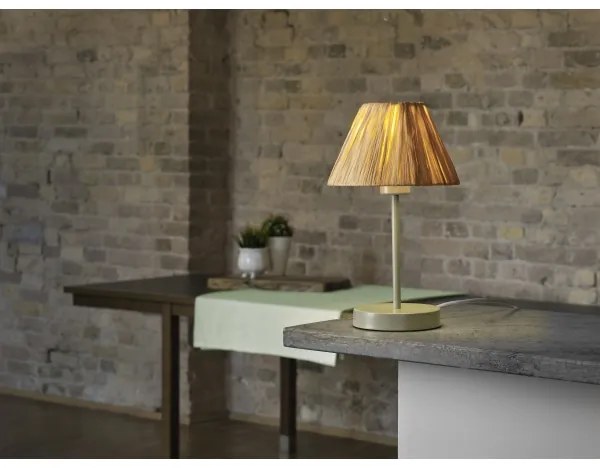 Ledvance - Lampada da tavolo DECOR RAFFIA 1xE27/15W/230V bastone di rafia