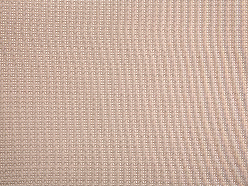 Set di tavolo e 8 sedie da giardino in acciaio basalto e fibra tessile beige nero lucido 220 cm GROSSETO Beliani