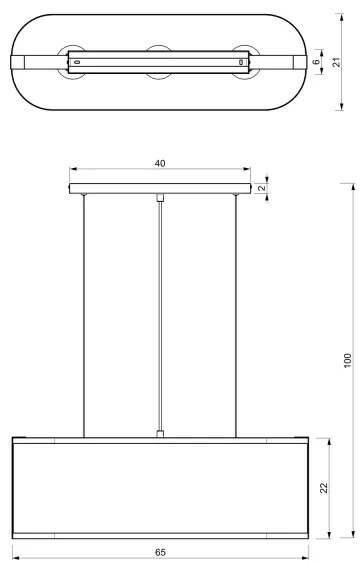 Lampadario a sospensione con filo KAGA 3xE27/60W/230V nero/oro
