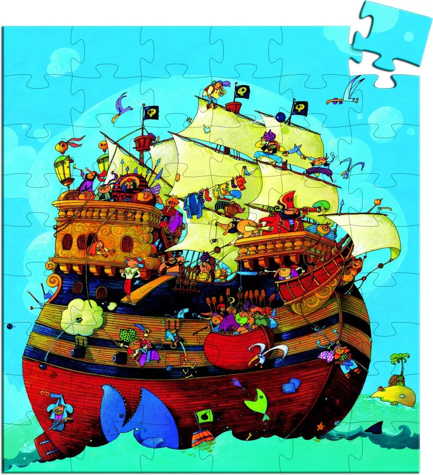 Puzzle - pirati in azione - 54 pezzi