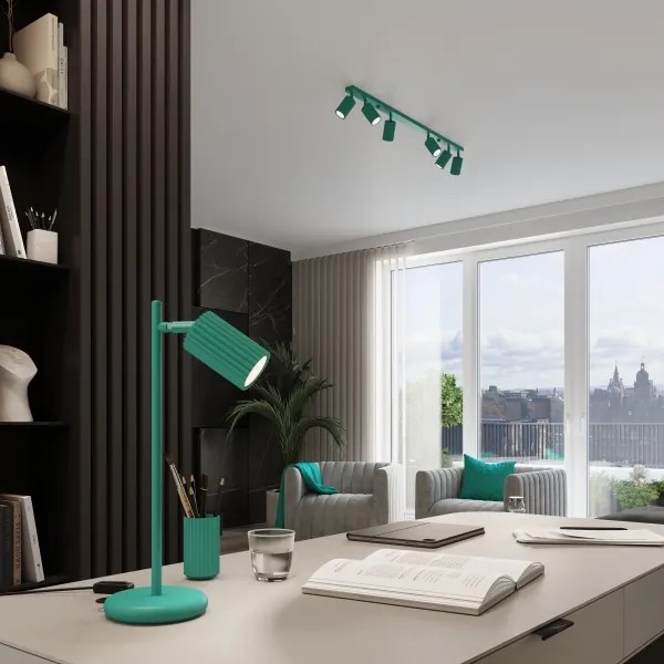 Brilagi - Faretto CRESTO 3xGU10/10W/230V turchese