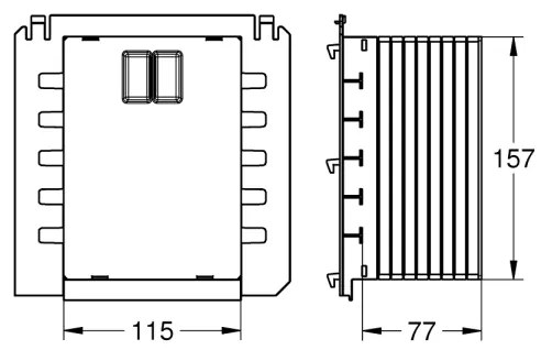 GROHE 40911000 - Vano di ispezione RAPID SL bianco