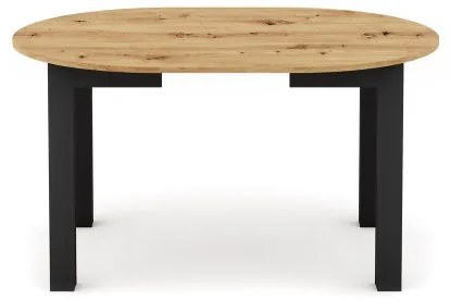 Tavolo da pranzo allungabile WILY rovere artisan/nero