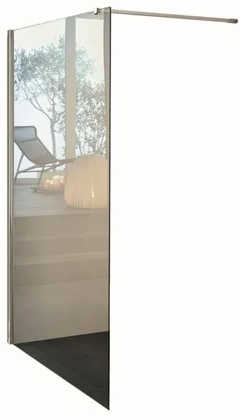 Box doccia walk-in L 78 x H 200 cm, vetro 6 mm cromo