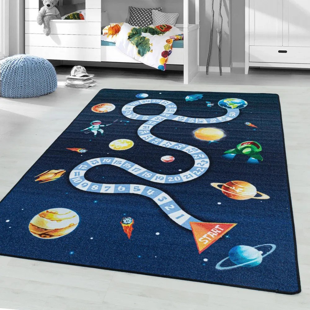 Tappeto per bambini blu scuro 80x120 cm Play Space – Ayyildiz Carpets