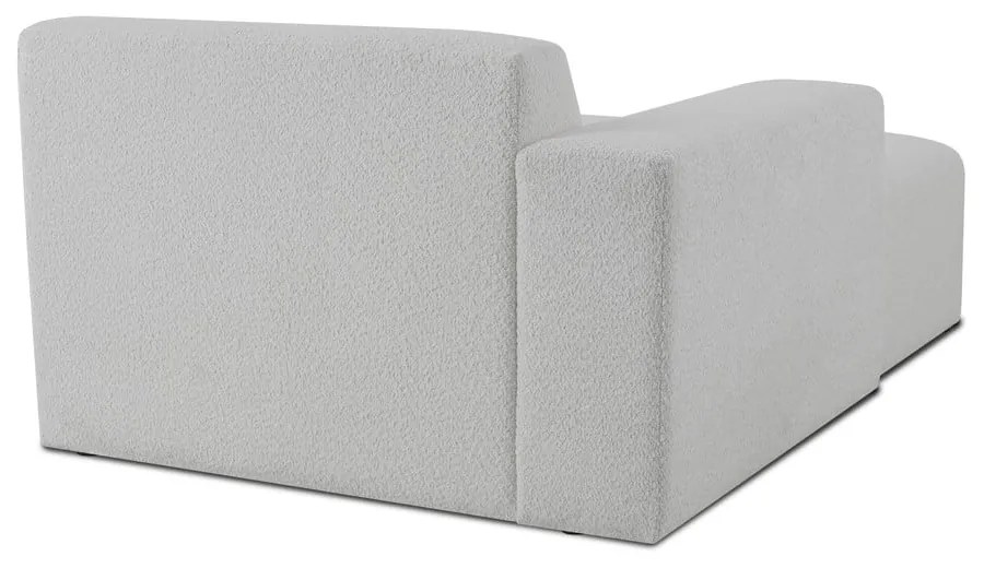 Modulo divano bianco in tessuto bouclé (angolo sinistro) Roxy - Scandic