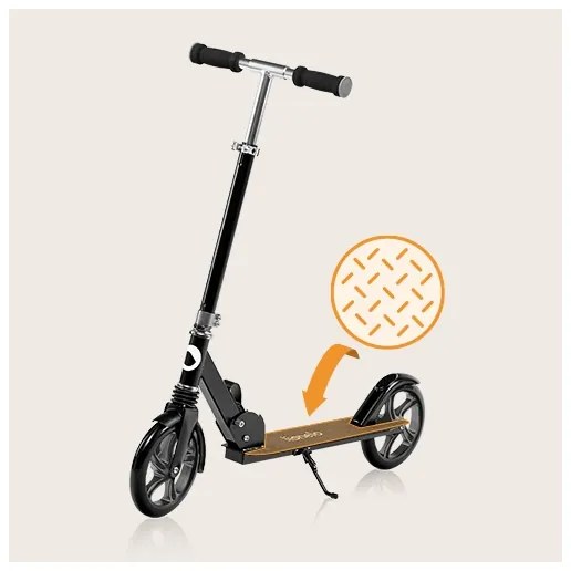 Lionelo - Monopattino per bambini LUCA nero