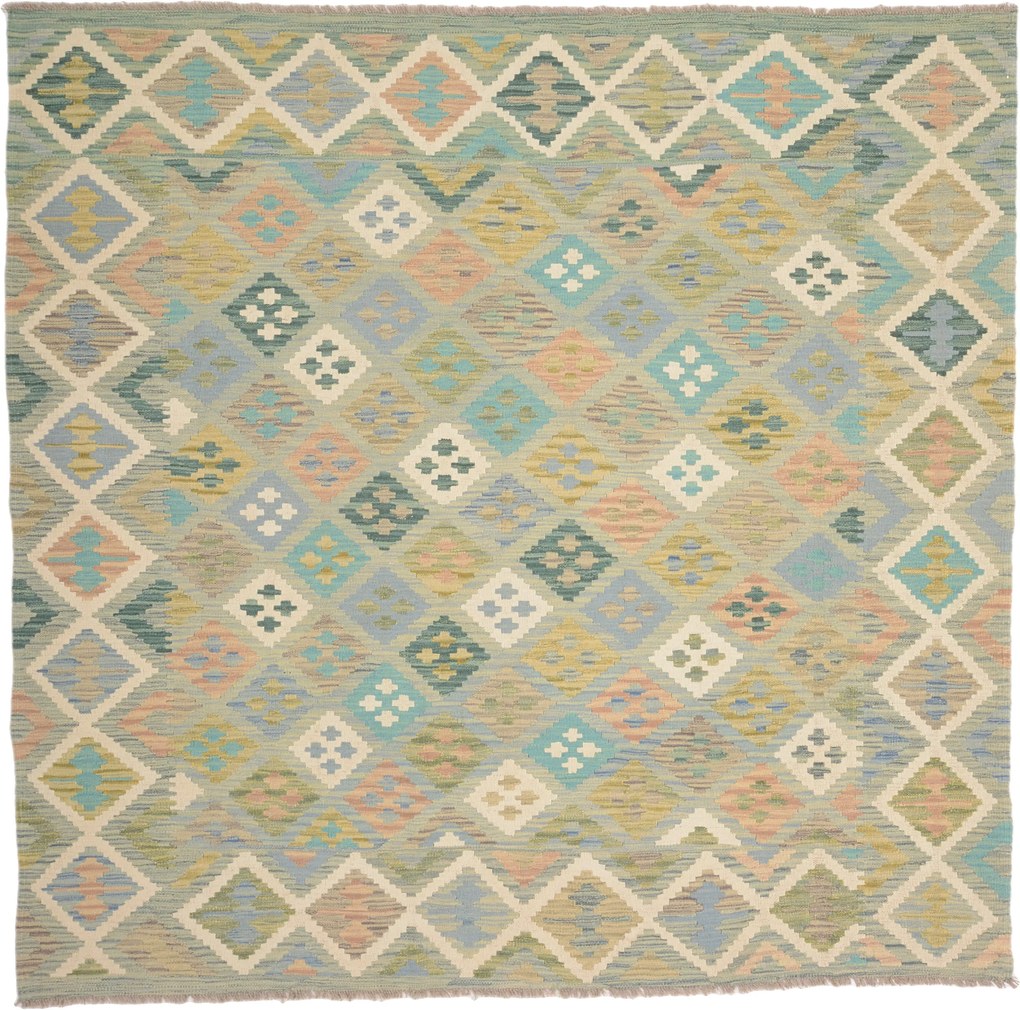 Kilim Tappeto orientale 200 x 200 (Pakistan) Annodato A Mano