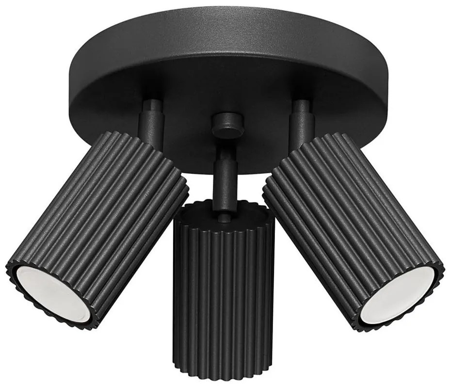 Sollux SL.1582 - Faretto KARBON 3xGU10/10W/230V nero
