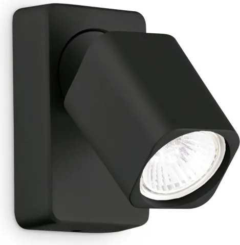 Ideal Lux - Faretto da parete LED RUDY 1xGU10/7W/230V CRI 90 nero