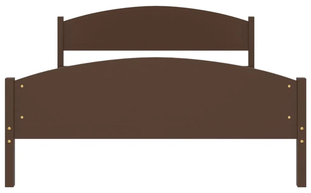Giroletto marrone scuro in legno massello di pino 140x200 cm