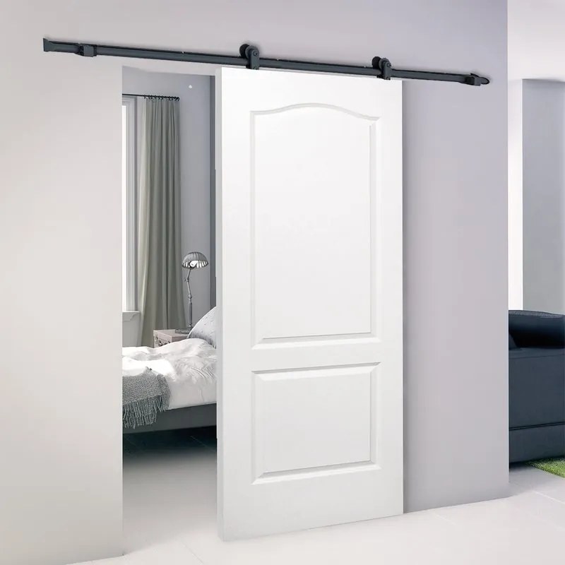 Porta scorrevole Ipanema in mdf bianco, L 93 x H 212 cm, con binario Loft Reversibile