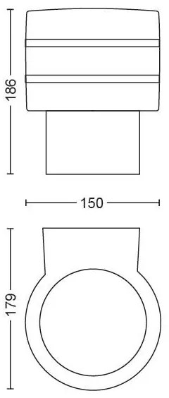 Philips 17404/47/P0 - Lampada da parete LED esterna Hue TUAR 1xE27/9,5W IP44