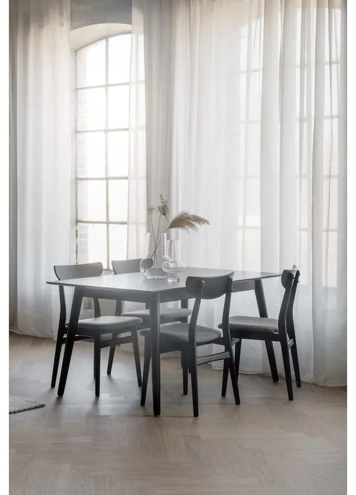 Tavolo da pranzo nero , 140 x 90 cm Lotta - Rowico