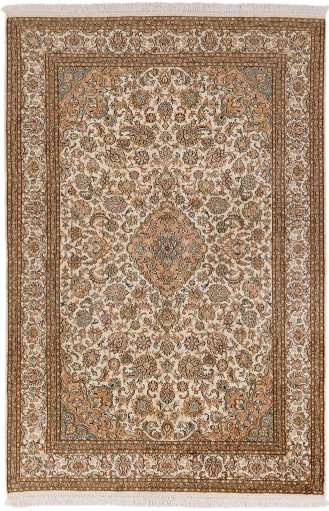 Cashmere Silk Tappeto orientale 190x120 (Indian) Annodato A Mano