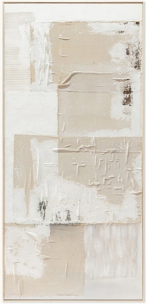 Quadro su tela incorniciato dipinto a mano Almond