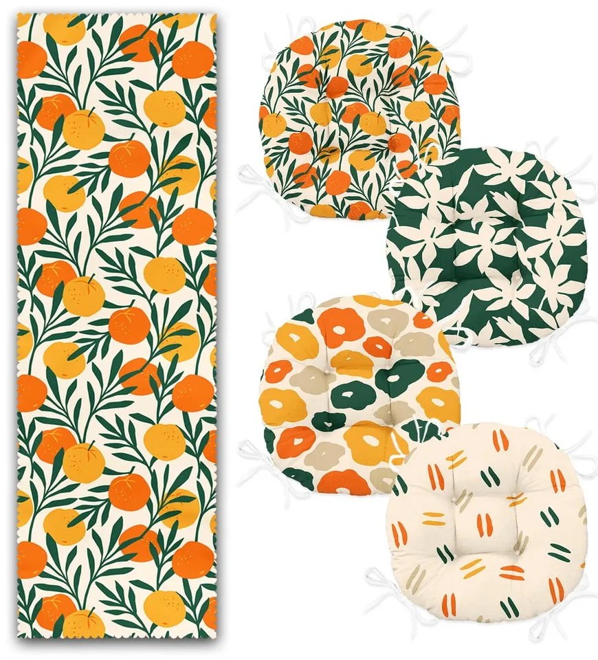 Set di 4 sedute e tavolo - Mila Home