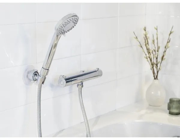 WENKO 24918100 - Doccetta BASIC LINE 9,5x9,5 cm cromo lucido/argento