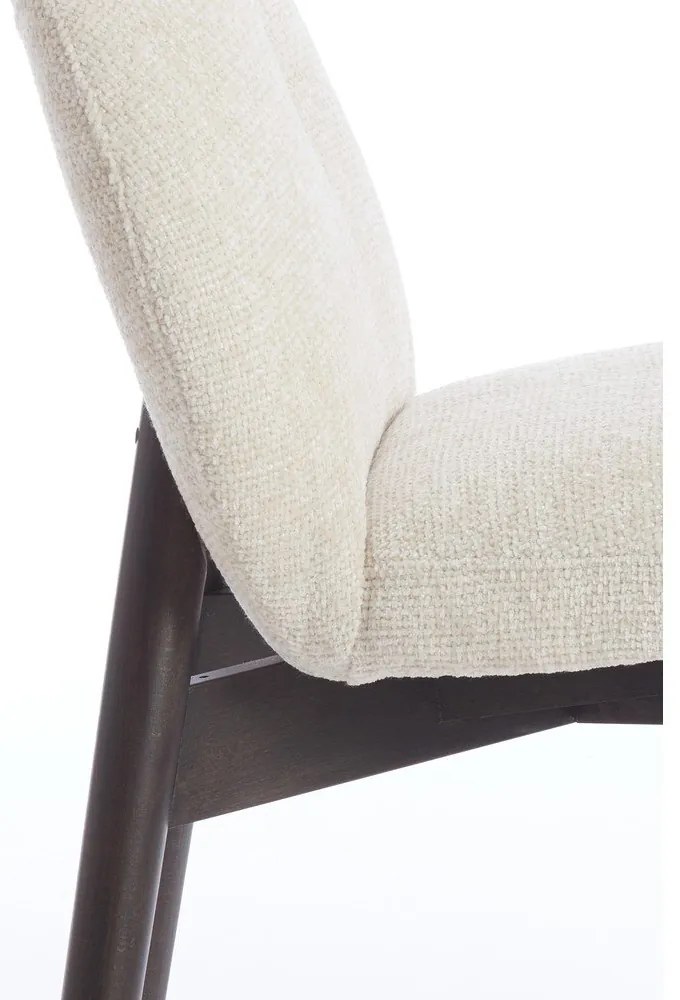 Set di sedie da pranzo color crema in imbottito 2 pz Sinosa – Light &amp; Living