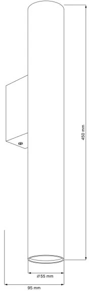 Applique LUNGOMARE 2xGU10/10W/230V cromo