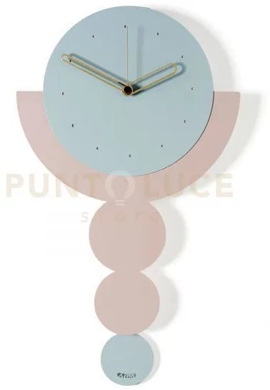 Orologio a pendolo trilogy cenere ,gelso ,cenere in ferro 29x49,5hcm