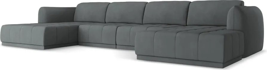 Divano angolare grigio scuro Hoku – Makamii