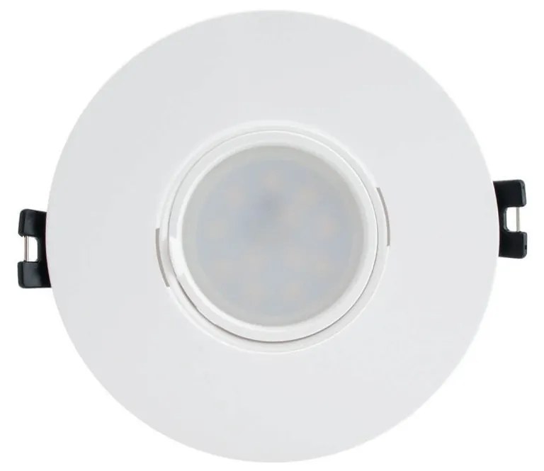 Faretto da Incasso Orientabile Foro Ø75-80mm Bianco