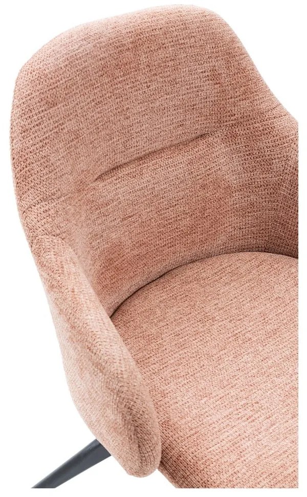 Set di sedie da pranzo marrone chiaro in imbottito con braccioli 2 pz Tamara – Marckeric