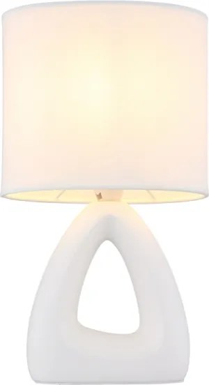 Globo 21731W - Lampada da tavolo TRIANGLE 1xE14/40W/230V bianco