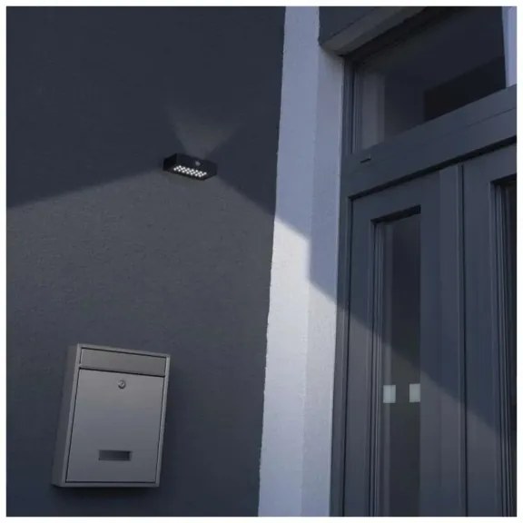 LED Proiettore solare con sensore di movimento LED/3,7V 1200mAh 4000K IP65 nero