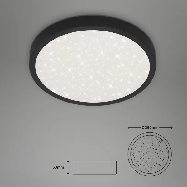 Briloner 3071-015 - Plafoniera LED RUNA LED/24W/230V nero