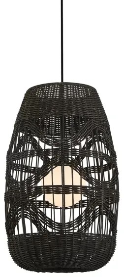 Lampadario a sospensione con filo ARONA 1xG9/9W/230V diametro 25 cm nero