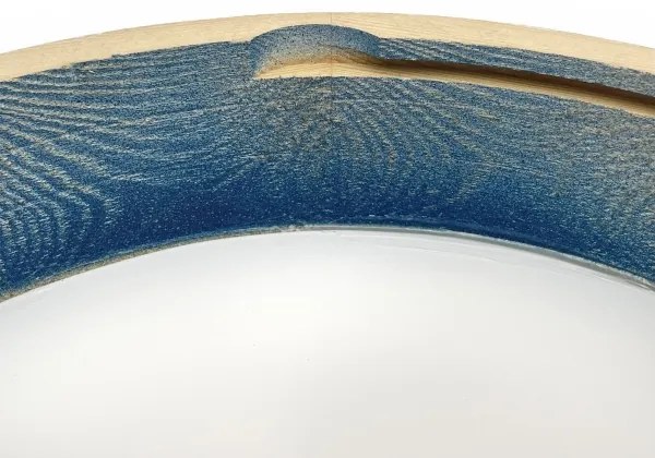 Brilagi - Plafoniera PINO 3xE27/15W/230V in pino/blu Ø 47,5 cm