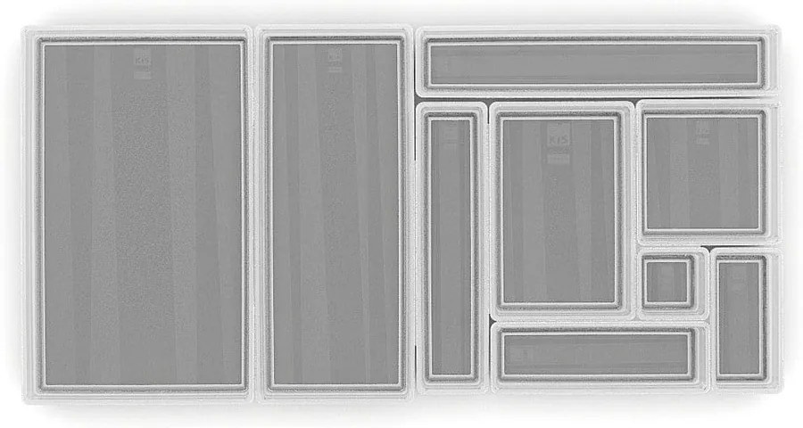 Organizer da bagno in plastica in set da 2 Sistemo - Curver