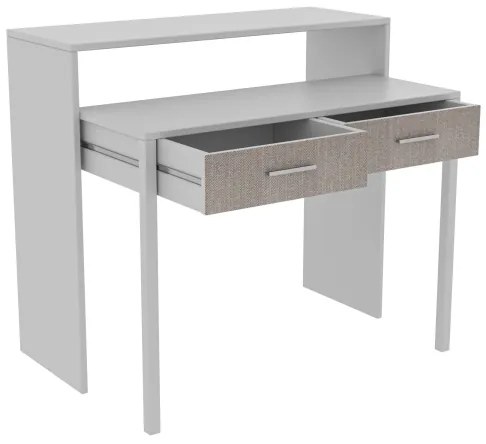 Tavolo da lavoro 88x99 cm bianco/beige