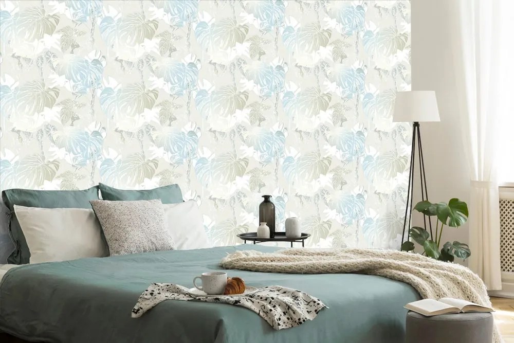 Carta da parati – Foglie magiche di monstera