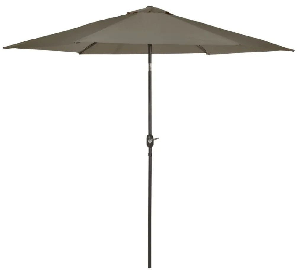 Ombrellone Da Giardino Tenerife 300 Cm Rotondo Grigio /