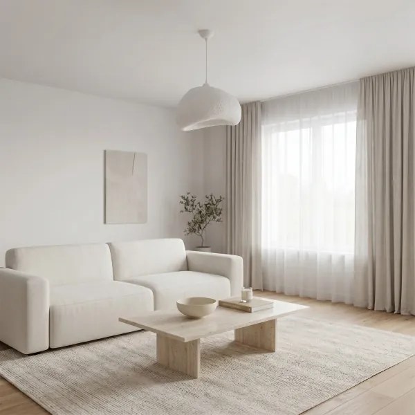 Brilagi - Lampadario a sospensione con cavo WABI SABI 1xE27/40W/230V Ø 42 cm bianco