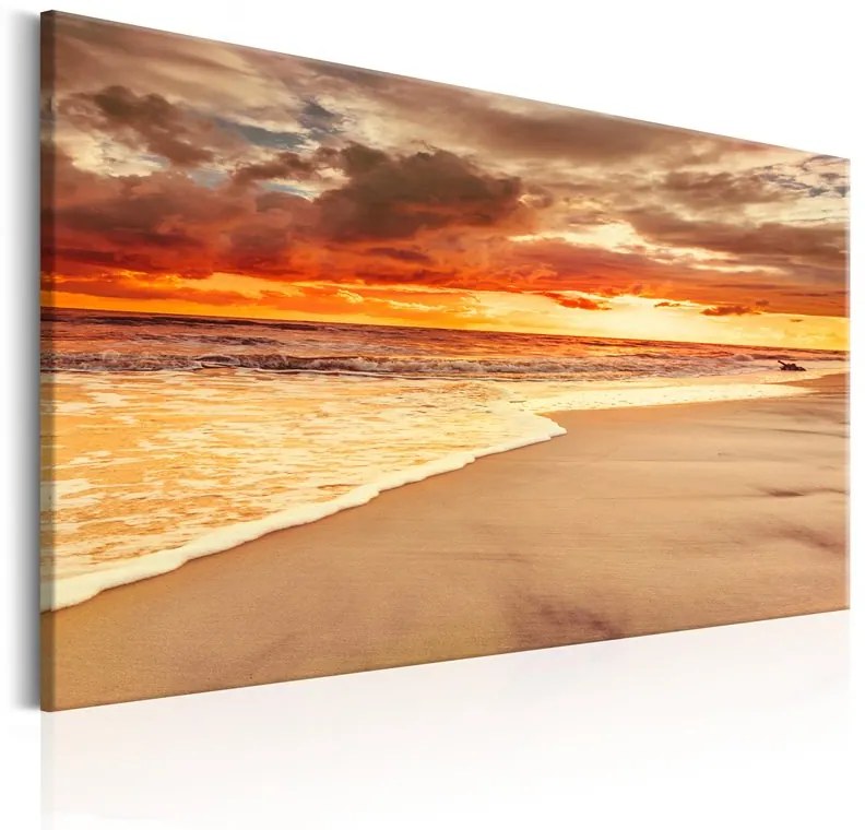 Quadro  Beach: Beatiful Sunset II  Colore Beige, Dimensioni e Misure 120x80