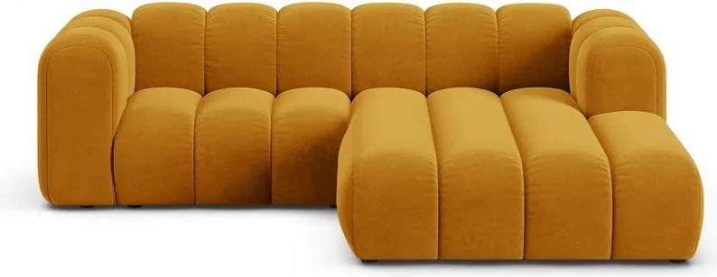 Divano angolare giallo ad angolo destro Lupine - Micadoni Home