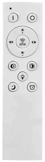 Rabalux 71315 - Plafoniera LED dimmerabile da soffitto TANELI 56W/230V 3000/4000/6000K finitura cromata + telecomando